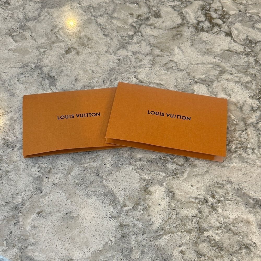 ✨ Louis Vuitton Orange Receipt Holders – Set of 2